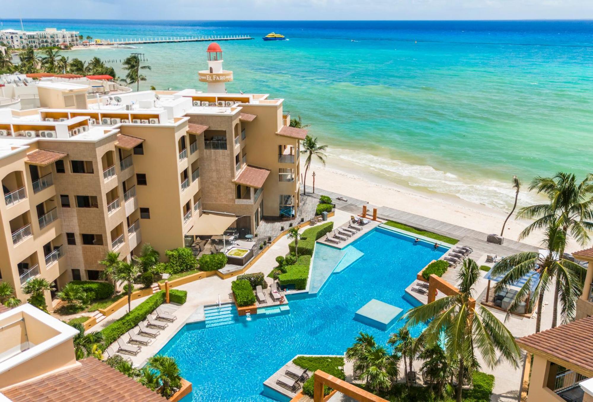 Beachfront 1 Bedroom Condo - El Faro, Surf 407 プレヤデルカーメン エクステリア 写真